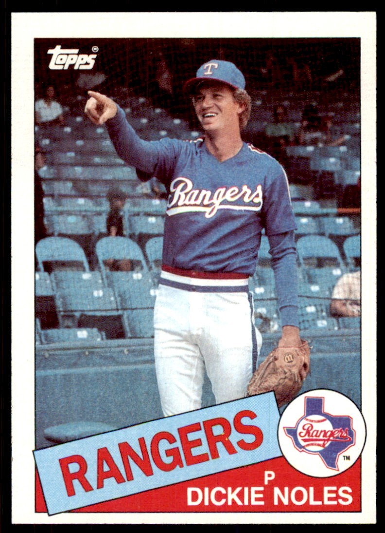 1985 Topps Baseball Card Dickie Noles A Baseball Cards #149