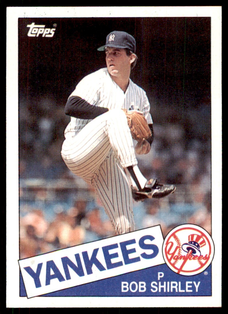 1985 Topps Baseball Card Bob Shirley New York Yankees #328