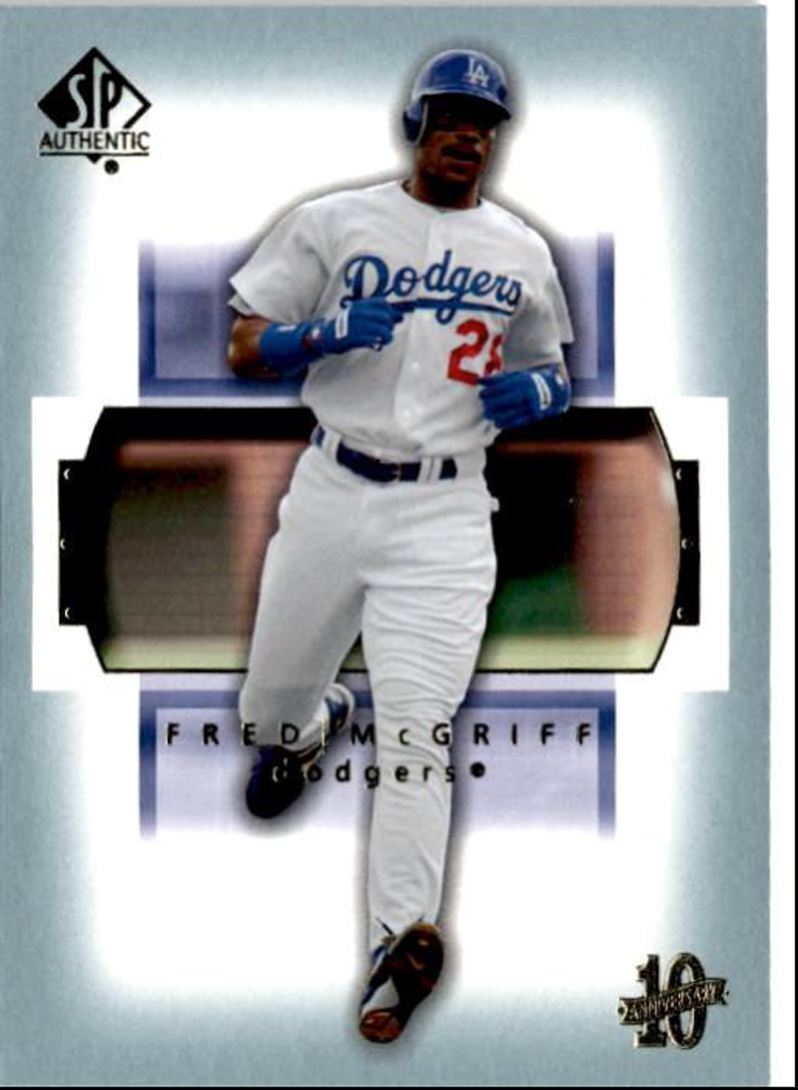 2003 SP Authentic Baseball Card Fred McGriff Los Angeles Dodgers #62