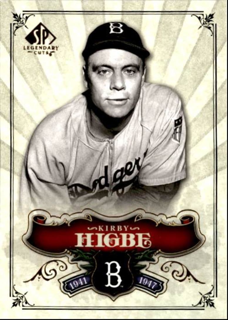 2006 SP Legendary Cuts Baseball Card Kirby Higbe Brooklyn Dodgers #37
