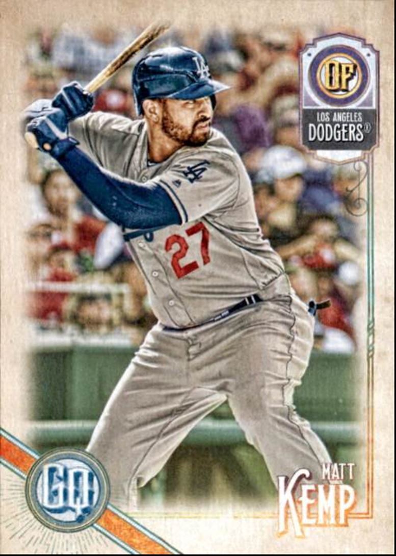 2018 Topps Gypsy Queen Matt Kemp C Los Angeles Dodgers #190