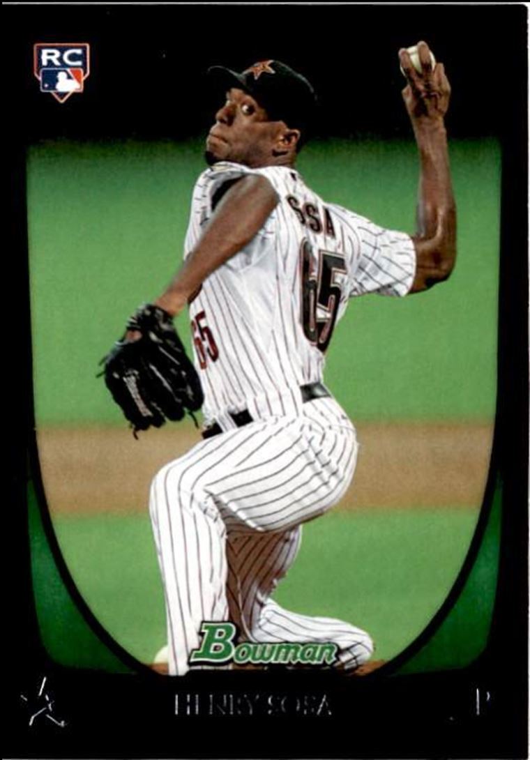 2011 Bowman Baseball Card Henry Sosa Rookie Houston Astros #21