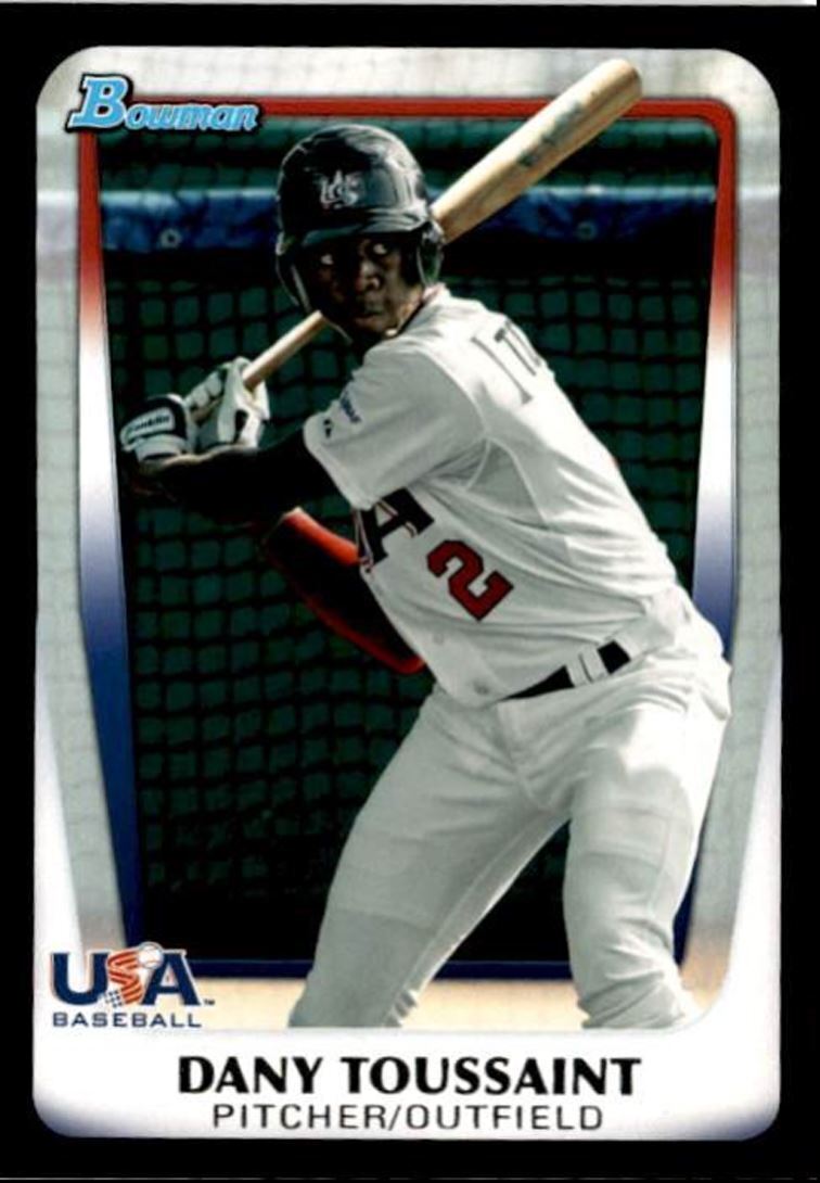 2011 Bowman Draft Picks & Prospects Dany Toussaint R USA #BDPP108