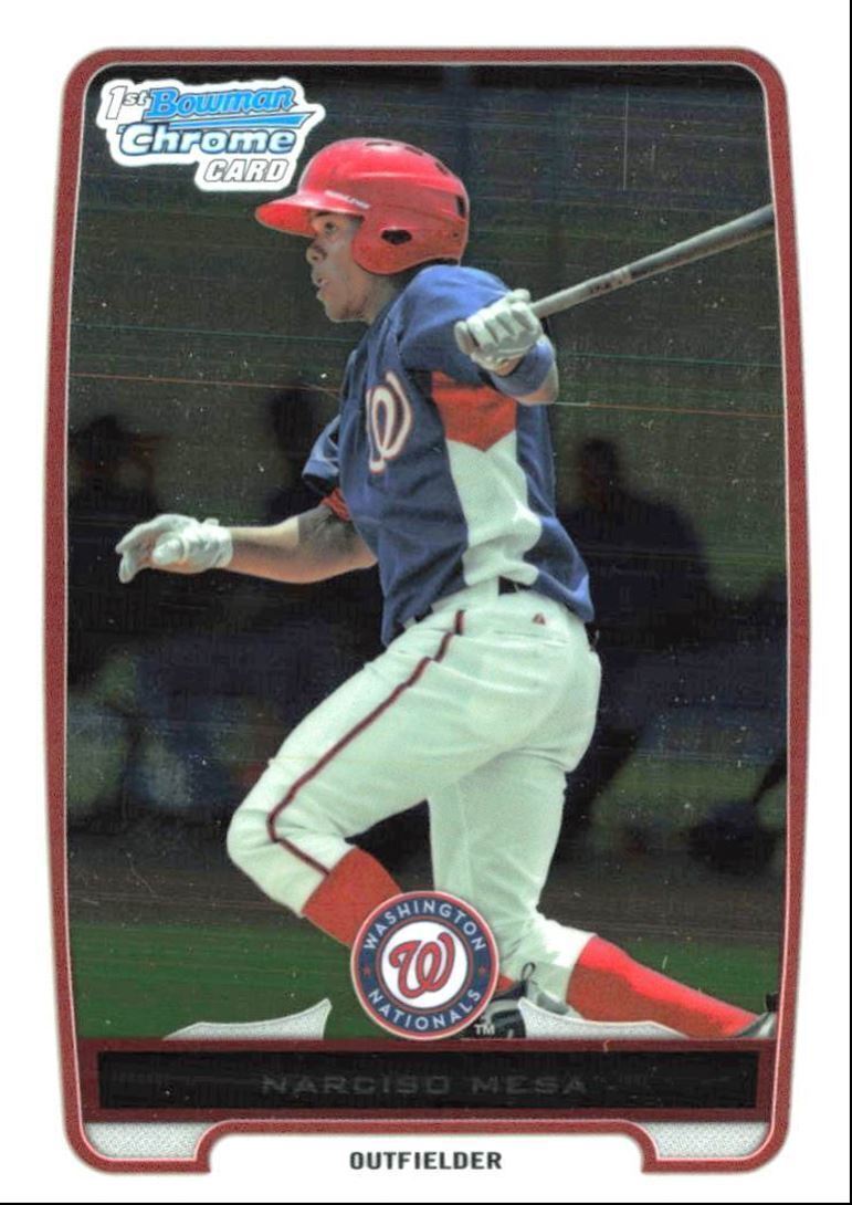 2012 Bowman Chrome Prospects Narciso Mesa Washington Nationals #BCP179