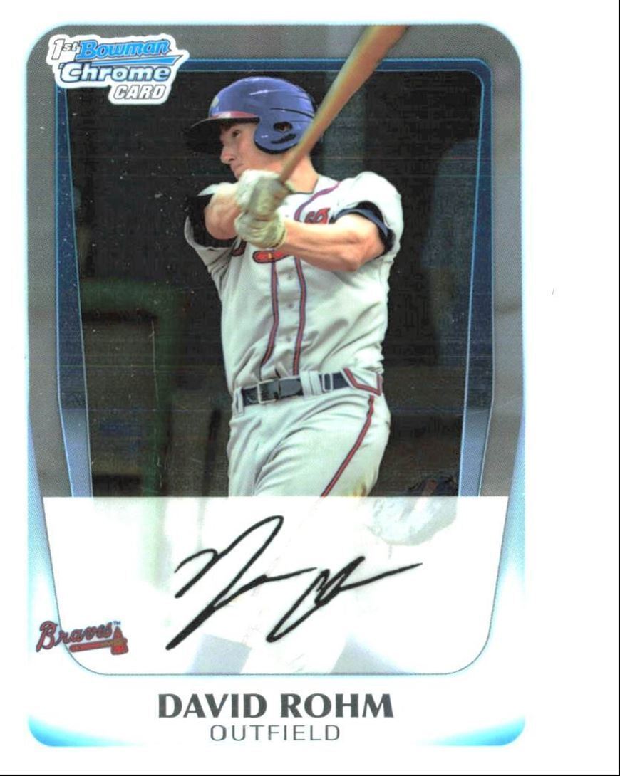 2011 Bowman Draft Picks & Prospects Chrome David Rohm Atlanta Braves #BCP148