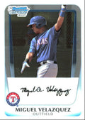 2011 Bowman Chrome Prospects Miguel Velazquez .. Texas Rangers #BCP153