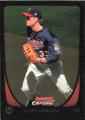 2011 Bowman Chrome Baseball Card Justin Morneau Minnesota Twins #157