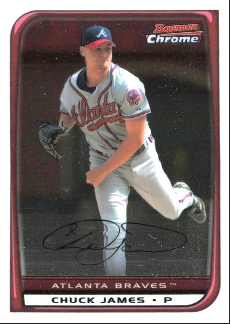2008 Bowman Chrome Chuck James Atlanta Braves #154