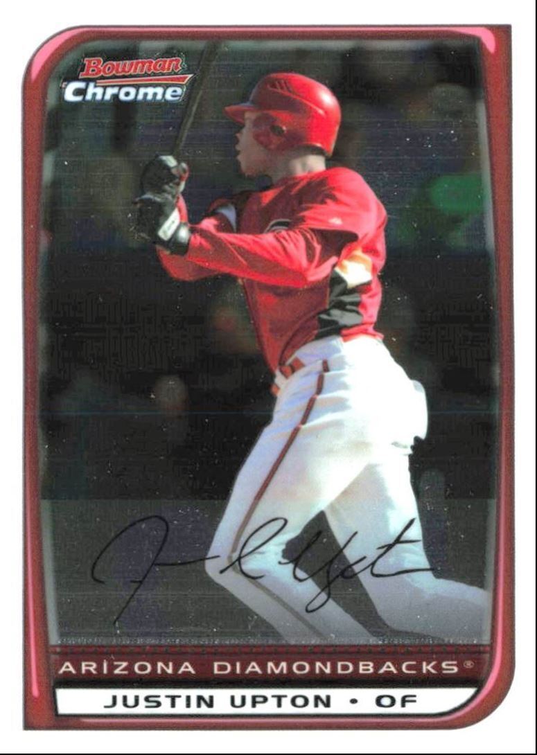 2008 Bowman Chrome Justin Upton Arizona Diamondbacks #6