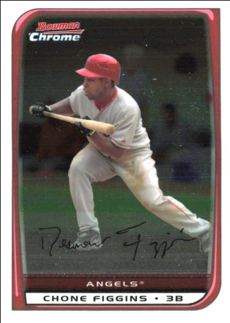 2008 Bowman Chrome Chone Figgins Los Angeles Angels #168