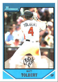 2007 Bowman Draft Picks & Prospects Matt Tolbert Minnesota Twins #BDPP104