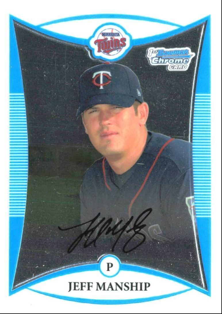 2008 Bowman Chrome Prospects Jeff Manship d Minnesota Twins #BCP172