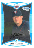 2008 Bowman Chrome Prospects Jeff Manship 1 Minnesota Twins #BCP172