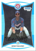 2008 Bowman Chrome Prospects Jose Vallejo 2 Texas Rangers #BCP215