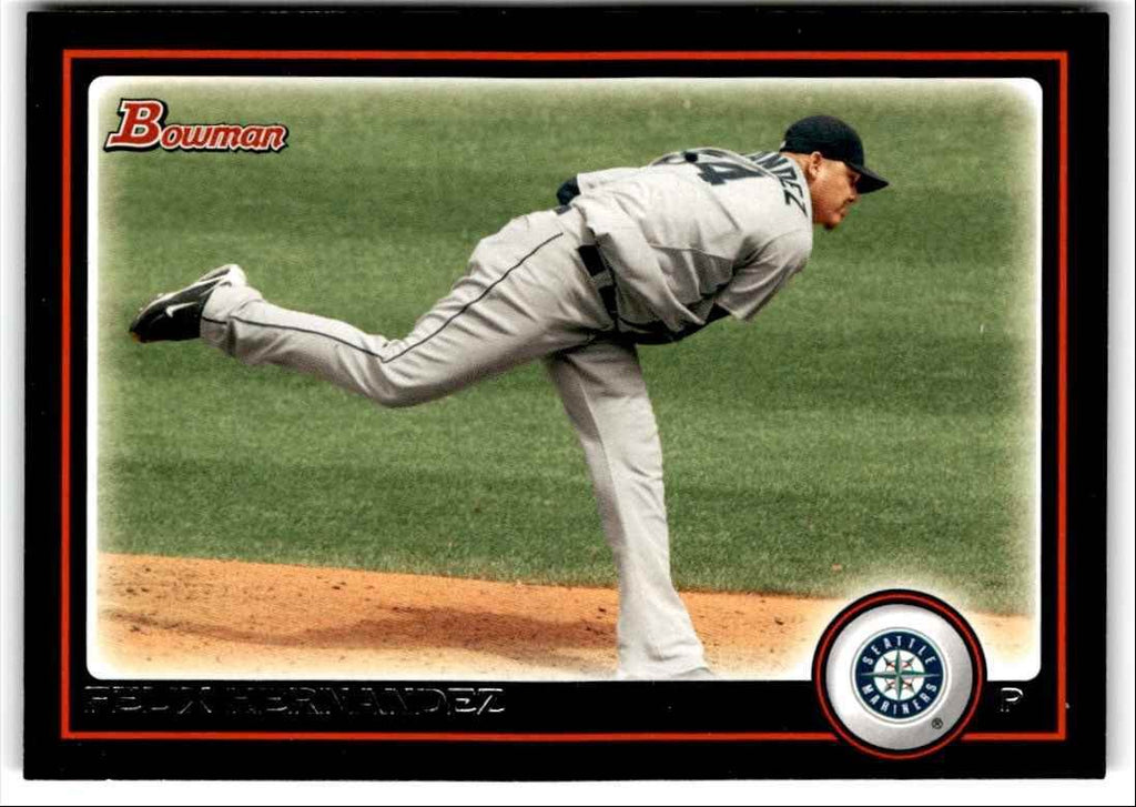 2010 Bowman Felix Hernandez Seattle Mariners #186