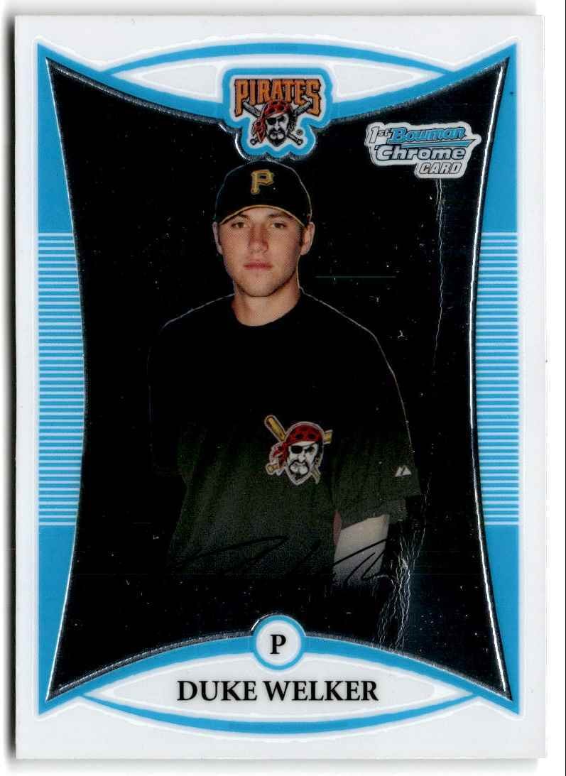 2008 Bowman Chrome Prospects Duke Welker Pittsburgh Pirates #BCP238