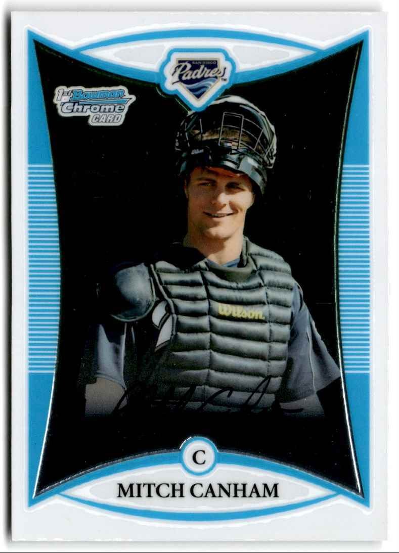2008 Bowman Chrome Prospects Mitch Canham a San Diego Padres #BCP141