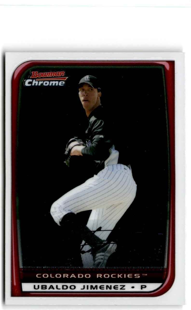 2008 Bowman Chrome Ubaldo Jimenez Colorado Rockies #64