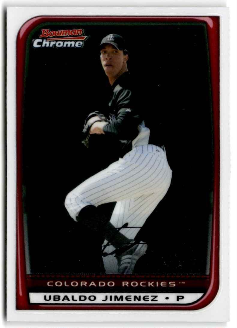 2008 Bowman Chrome Ubaldo Jimenez c Colorado Rockies #64