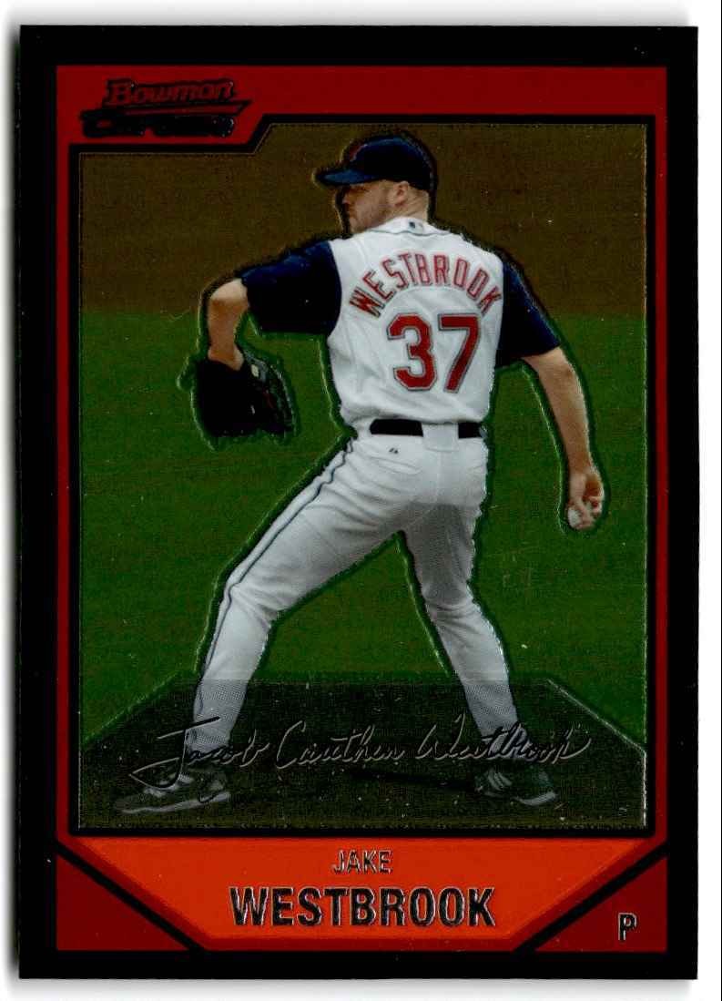 2007 Bowman Chrome Jake Westbrook Cleveland Indians #155