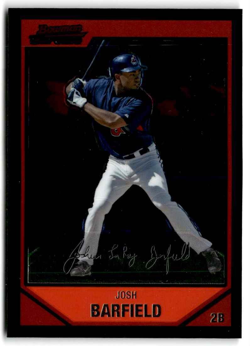 2007 Bowman Chrome Josh Barfield Cleveland Indians #67
