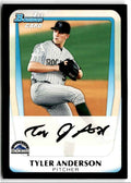 2011 Bowman Draft Picks & Prospects Tyler Anderson Colorado Rockies #BDPP3