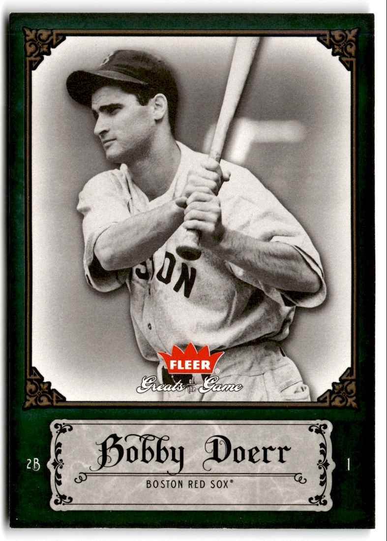 2006 Fleer Greats of the Game Bobby Doerr Boston Red Sox #13