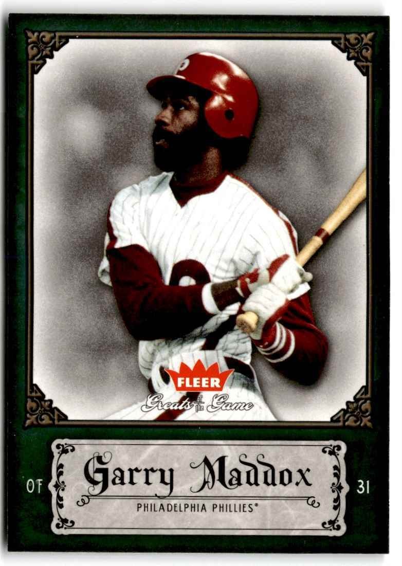 2006 Fleer Greats of the Game Garry Maddox of Philadelphia Phillies #40