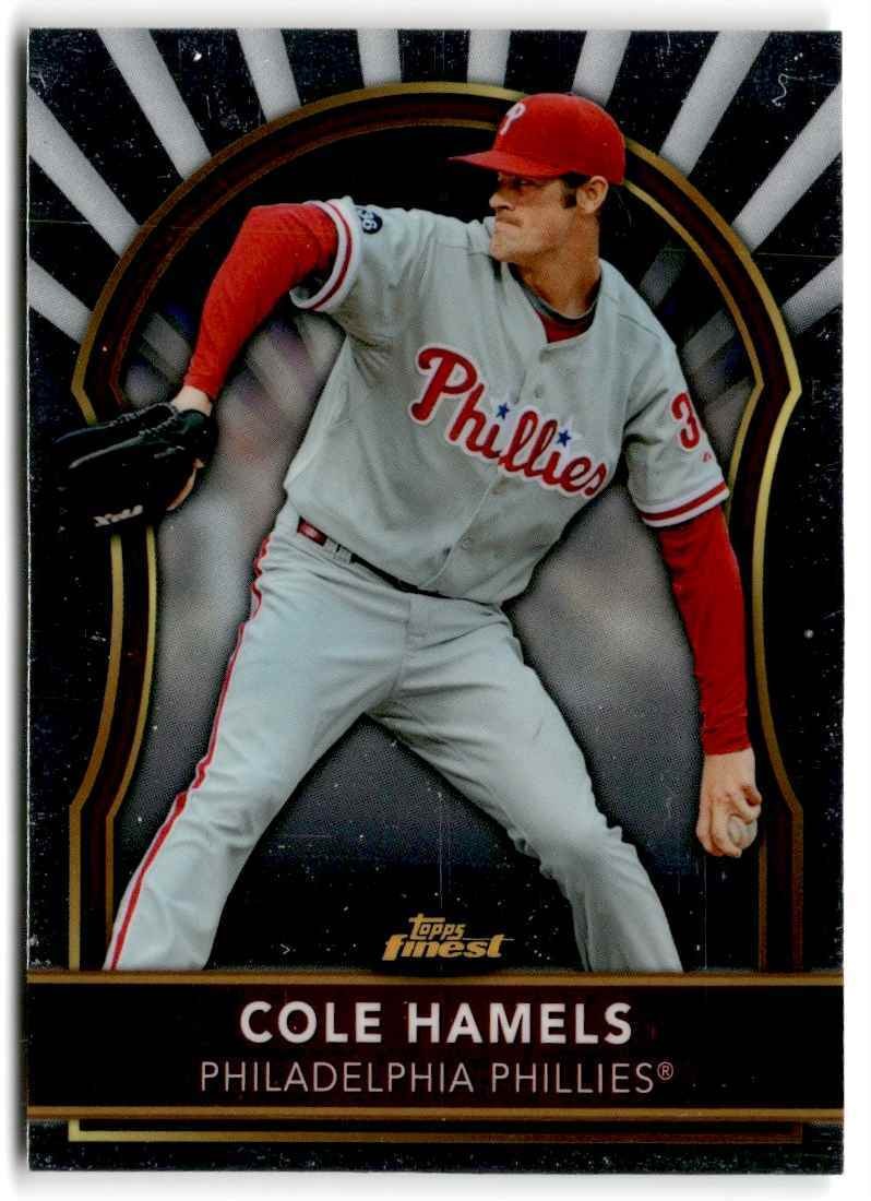 2011 Topps Finest Cole Hamels ` Philadelphia Phillies #24