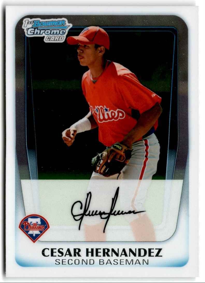 2011 Bowman Chrome Prospects Cesar Hernandez a Philadelphia Phillies #BCP122