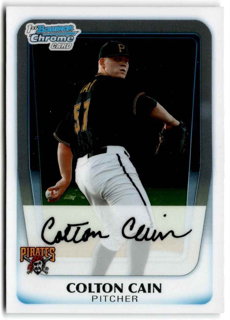 2011 Bowman Chrome Prospects Colton Cain 2 Pittsburgh Pirates #BCP191