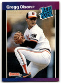 1989 Donruss Gregg Olson Rookie P Baltimore Orioles #46