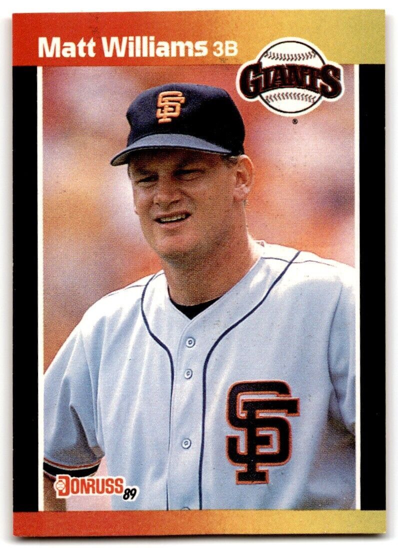 1989 Donruss Matt Williams 3b San Francisco Giants #594