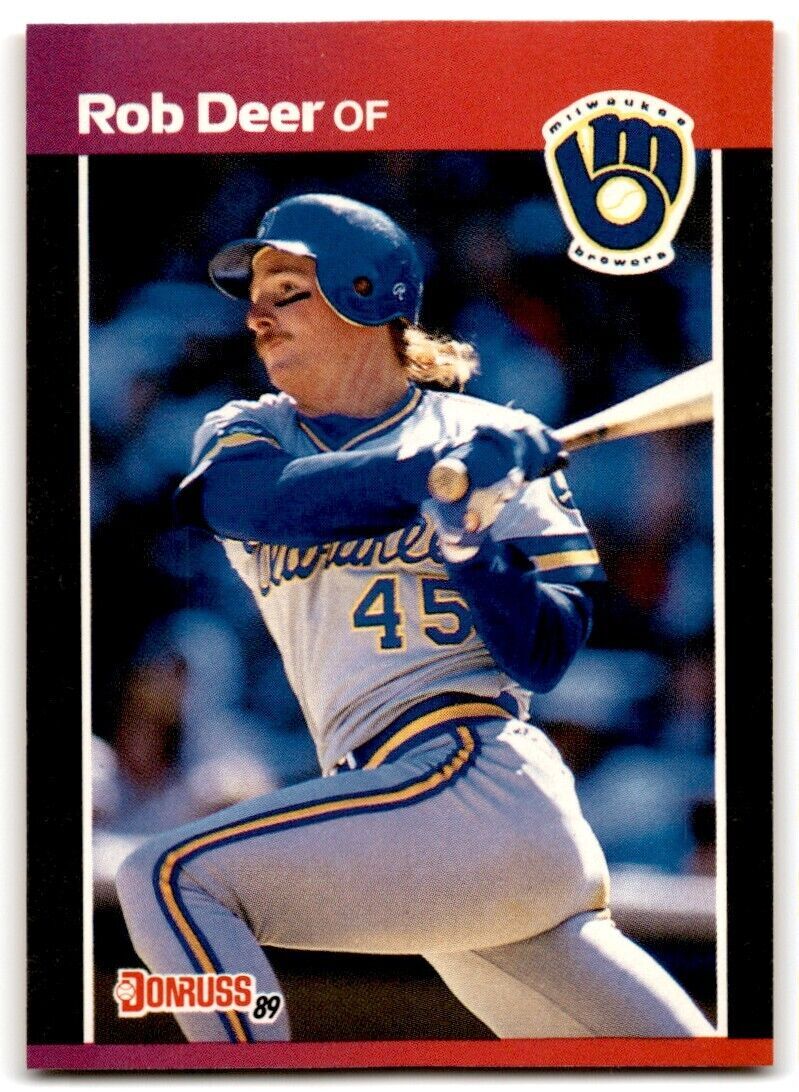 1989 Donruss Rob Deer Milwaukee Brewers #173
