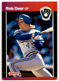 1989 Donruss Rob Deer Milwaukee Brewers #173