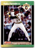 1989 Donruss Felix Fermin ss Pittsburgh Pirates #565