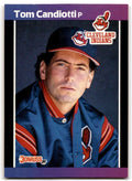 1989 Donruss Tom Candiotti . Cleveland Indians #256