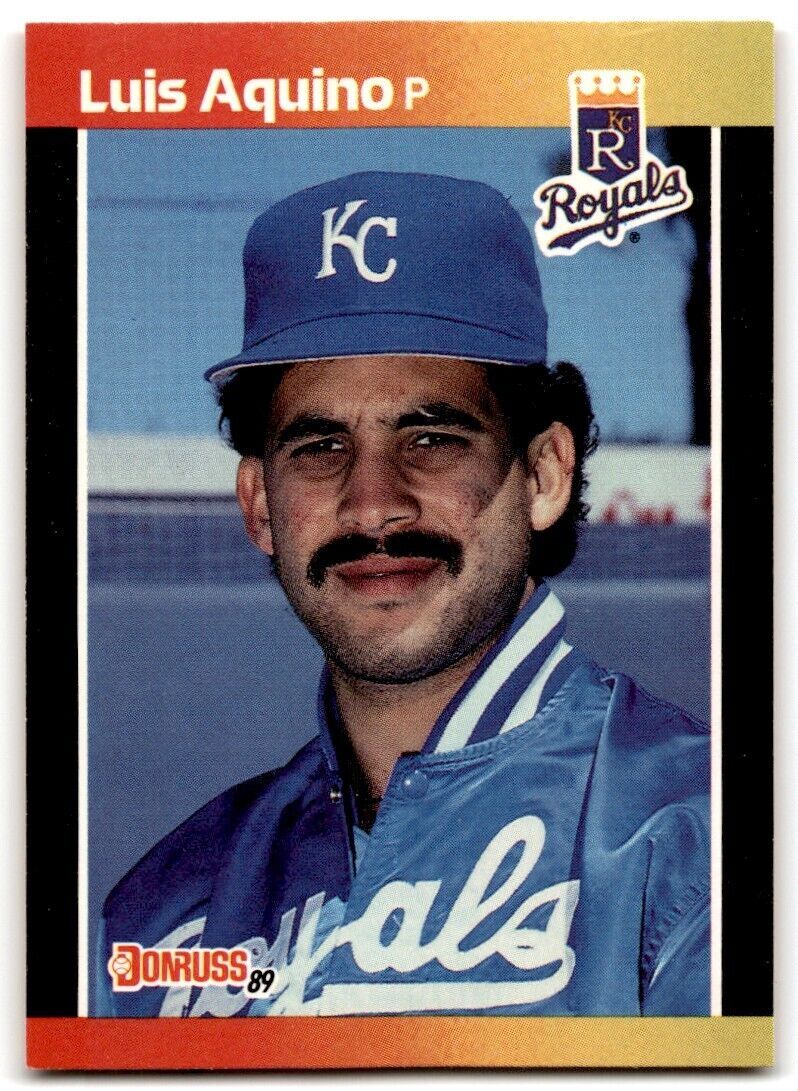 1989 Donruss Luis Aquino . Kansas City Royals #534
