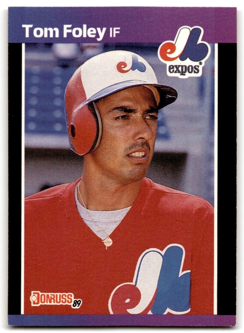 1989 Donruss Tom Foley b Montreal Expos #342
