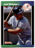 1989 Donruss Joel Skinner . New York Yankees #427