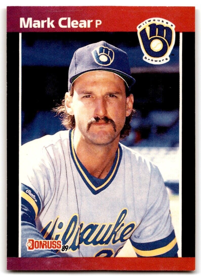 1989 Donruss Mark Clear Milwaukee Brewers #528