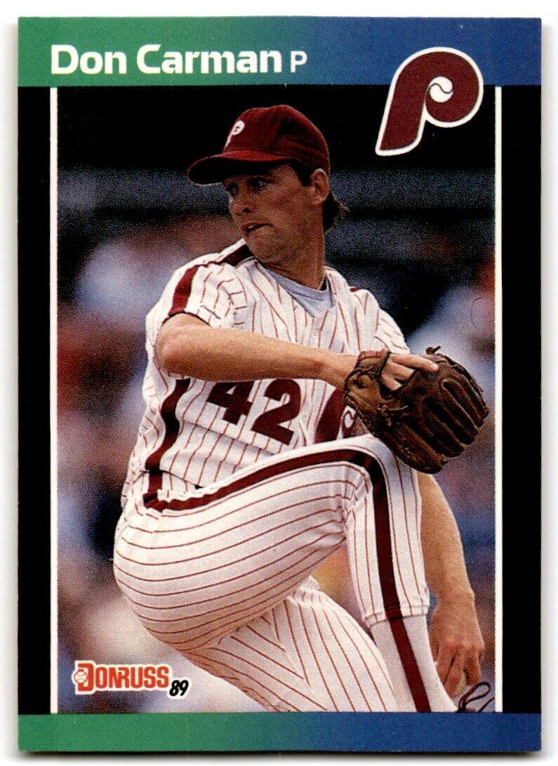 1989 Donruss Don Carman . Philadelphia Phillies #396