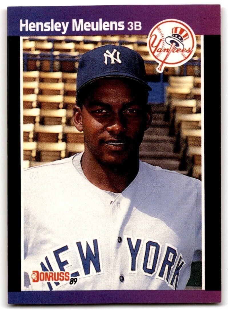 1989 Donruss Hensley Meulens Rookie b New York Yankees #547