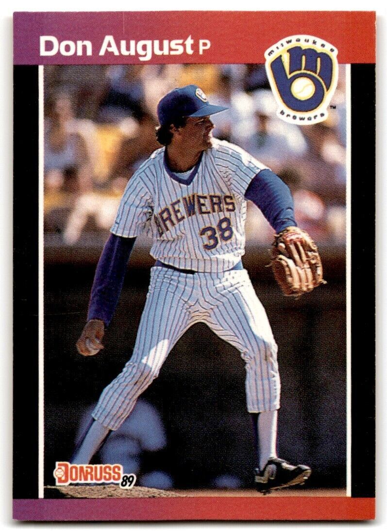 1989 Donruss Don August , Milwaukee Brewers #410