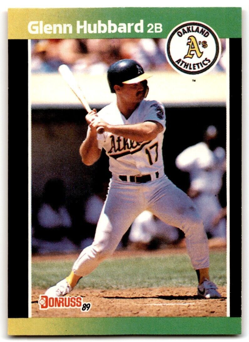 1989 Donruss Glenn Hubbard Oakland Athletics #568