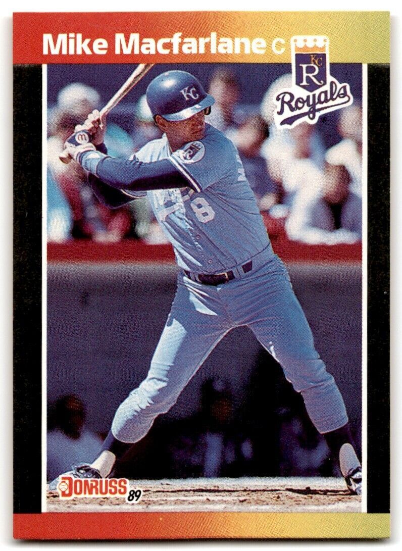 1989 Donruss Mike Macfarlane Rookie . Kansas City Royals #416