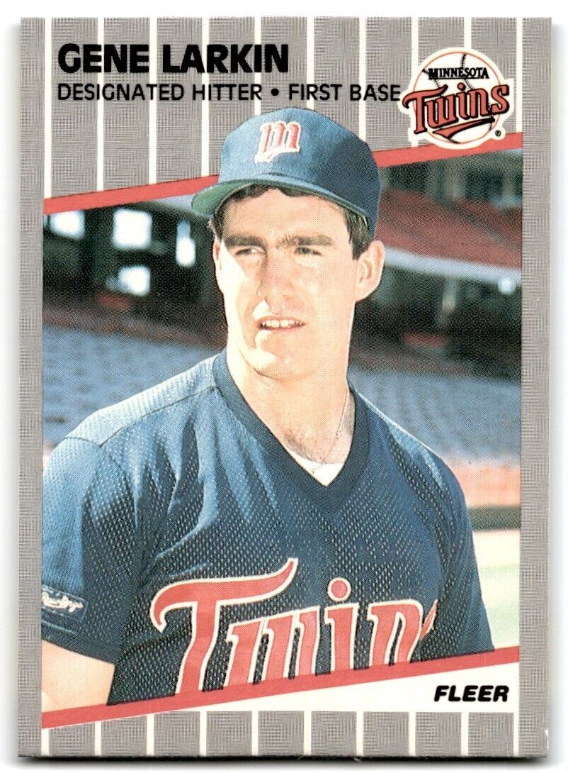 1989 Fleer Gene Larkin Minnesota Twins #117