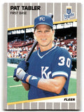 1989 Fleer Pat Tabler / Kansas City Royals #294