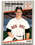 1989 Fleer Todd Benzinger 1b Boston Red Sox #79