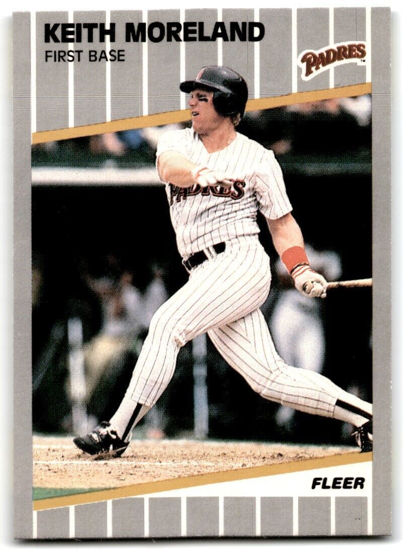 1989 Fleer Keith Moreland INF San Diego Padres #313